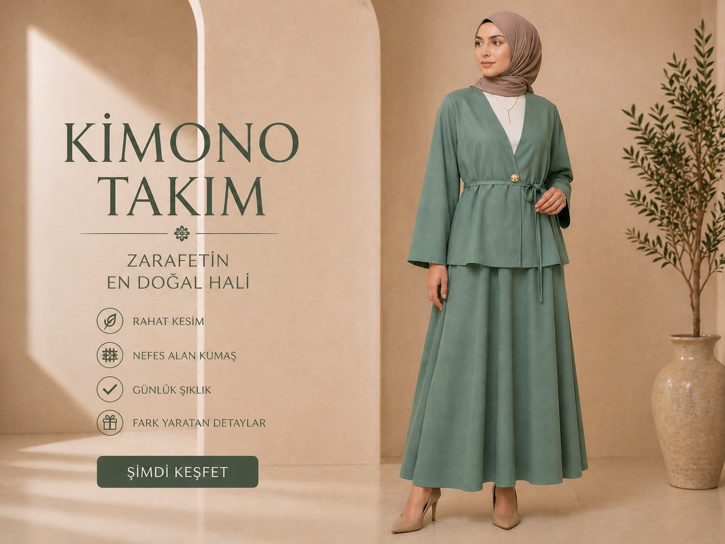 Kimono Tesla Etekli Takım