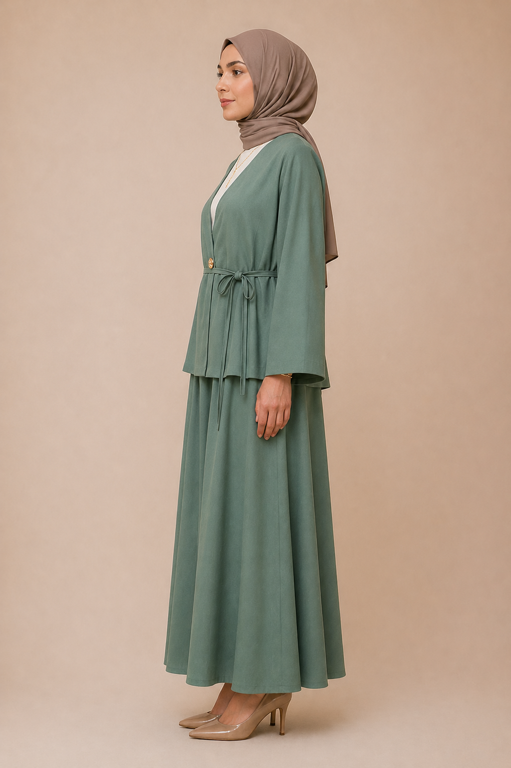 Kimono Tesla Etekli Takım - Görsel 5